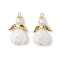 10 engle vedhæng med hvid kjole